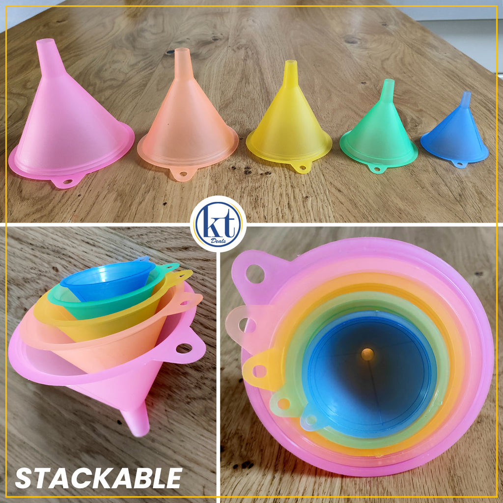 Plastic Funnel Set of 5