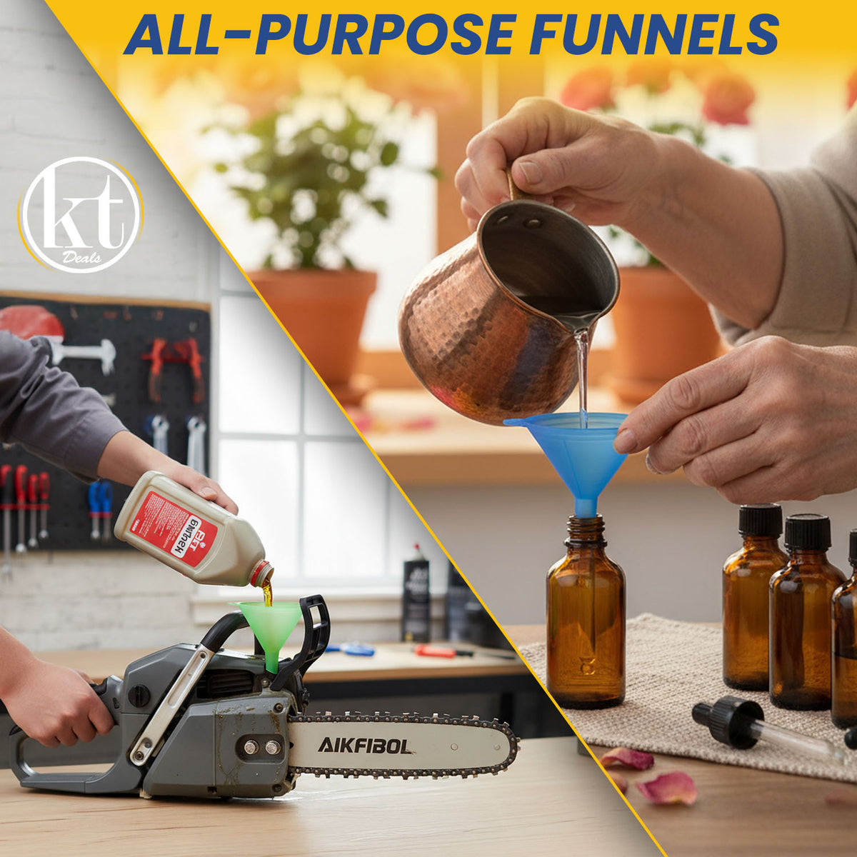 Plastic Funnel Set of 5